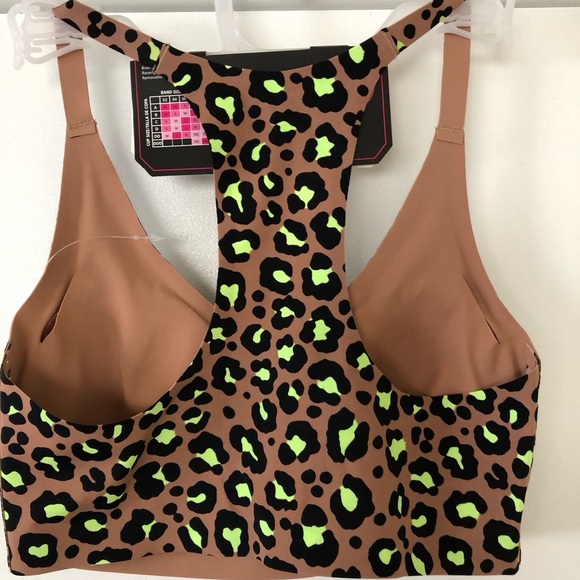 NOBO Brown and Green Leopard Print Racerback Bralette - Picture 4 of 6